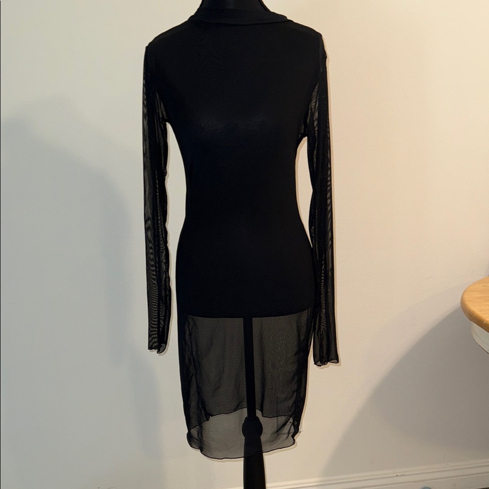 Source Unknown Black Long Sleeve Dress